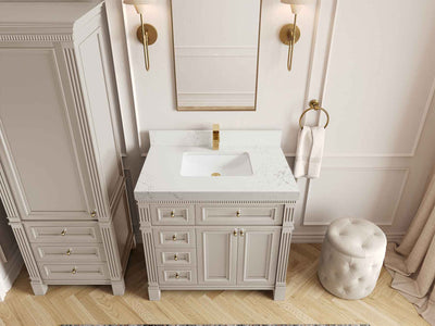 Paris 36 in. W x 22 in. D Center Sink Bathroom Vanity