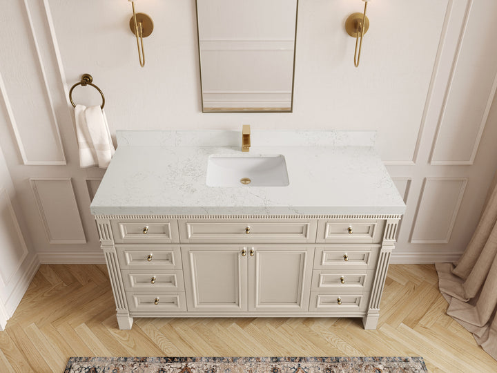 Paris 60 in. W x 22 in. D Single Sink Bathroom Vanity - photo 29