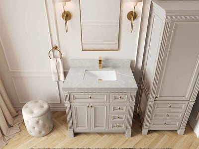 Paris 36 in. W x 22 in. D Bathroom Vanity with Center Sink