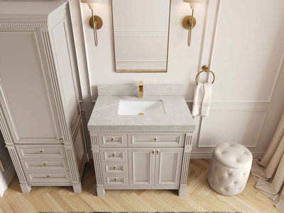 Paris 36 in. W x 22 in. D Center Sink Bathroom Vanity
