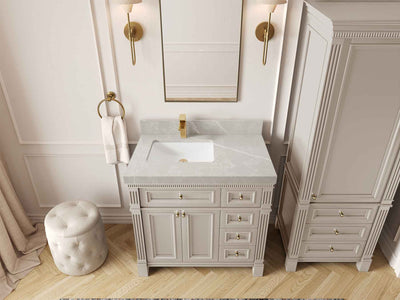 Paris 36 in. W x 22 in. D Left Offset Sink Bathroom Vanity