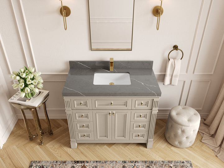 Paris 42 in. W x 22 in. D Single Sink Bathroom Vanity - photo 33