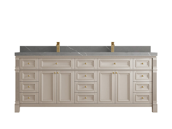 Paris 84 in. W x 22 in. D Double Sink Bathroom Vanity - photo 34