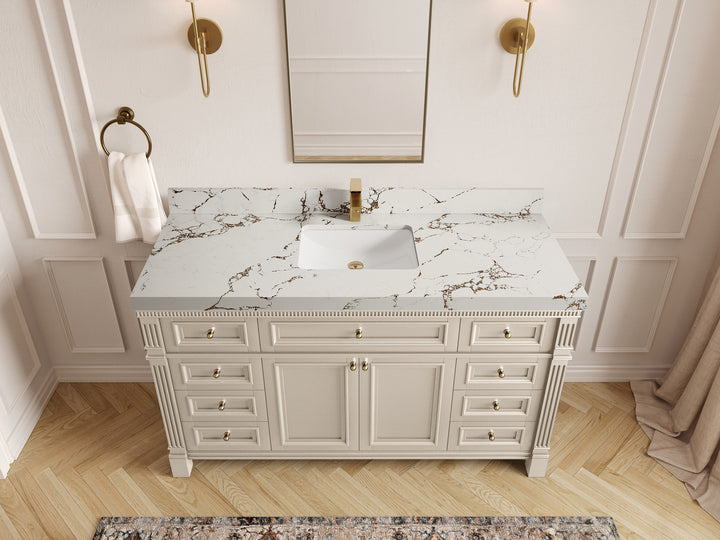 Paris 60 in. W x 22 in. D Single Sink Bathroom Vanity - photo 35