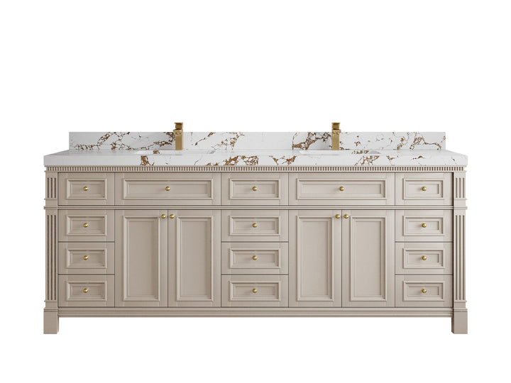Paris 84 in. W x 22 in. D Double Sink Bathroom Vanity - photo 36