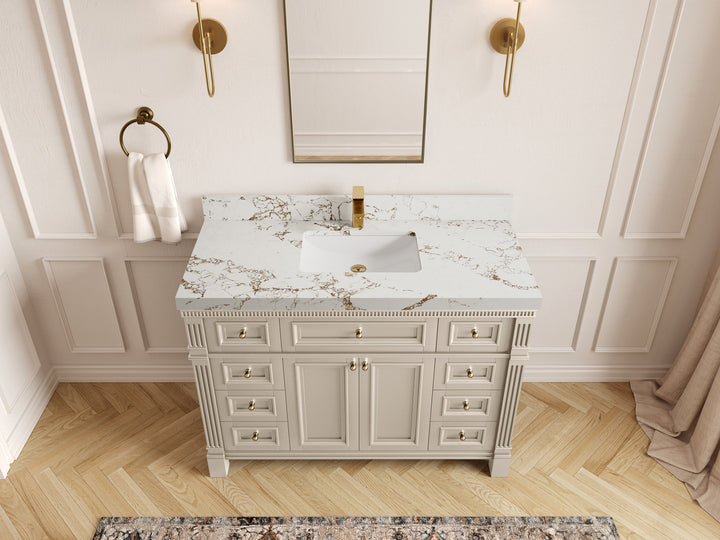 Paris 48 in. W x 22 in. D Single Sink Bathroom Vanity - photo 37