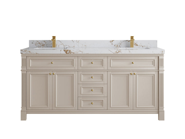 Paris 72 in. W x 22 in. D Double Sink Bathroom Vanity - photo 38