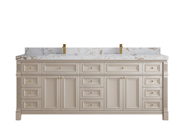Paris 84 in. W x 22 in. D Double Sink Bathroom Vanity - photo 38