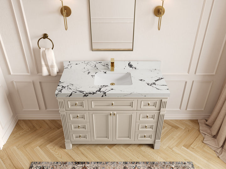 Paris 48 in. W x 22 in. D Single Sink Bathroom Vanity - photo 39