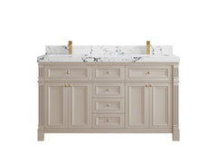 Paris 60 in. W x 22 in. D Double Sink Bathroom Vanity - photo 40