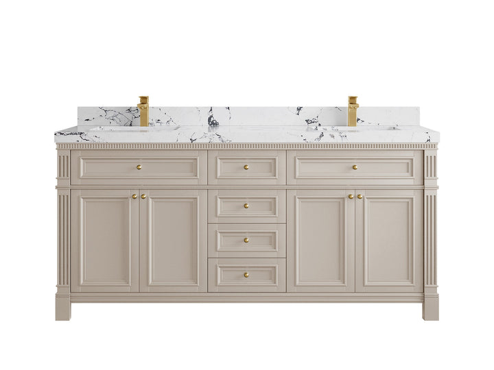 Paris 72 in. W x 22 in. D Double Sink Bathroom Vanity - photo 40