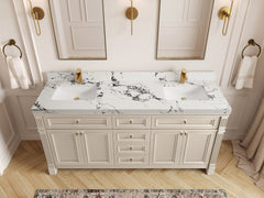 Paris 72 in. W x 22 in. D Double Sink Bathroom Vanity - photo 25