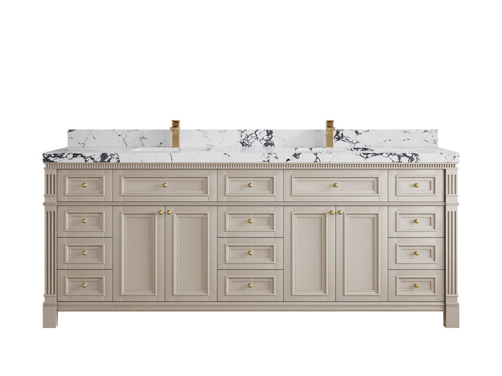 Paris 84 in. W x 22 in. D Double Sink Bathroom Vanity - photo 40