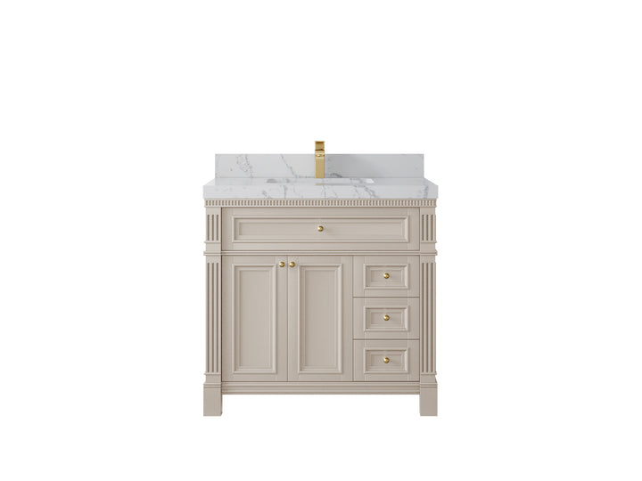 Paris 36 in. W x 22 in. D Center Sink Bathroom Vanity - photo 42