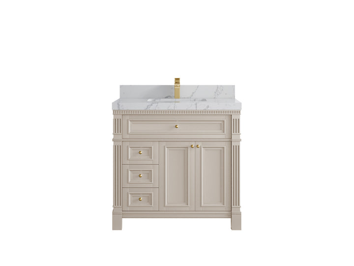 Paris 36 in. W x 22 in. D Center Sink Bathroom Vanity - photo 42