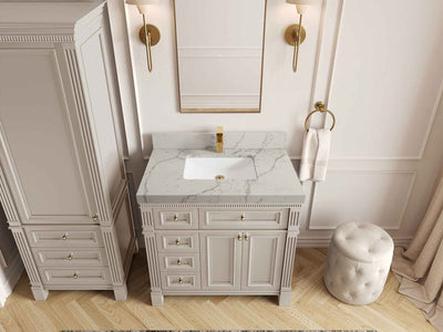Paris 36 in. W x 22 in. D Center Sink Bathroom Vanity