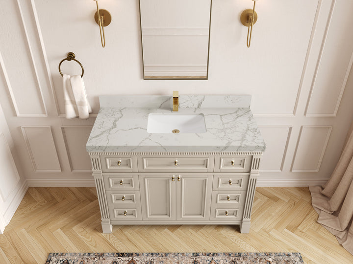 Paris 48 in. W x 22 in. D Single Sink Bathroom Vanity - photo 41