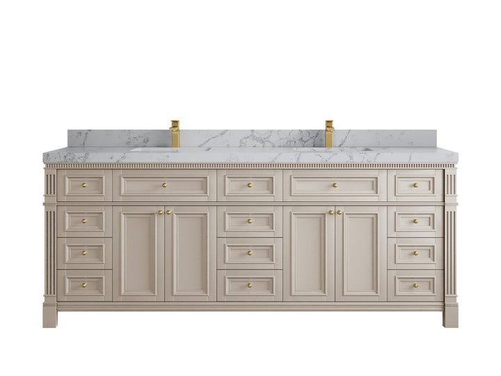 Paris 84 in. W x 22 in. D Double Sink Bathroom Vanity - photo 42