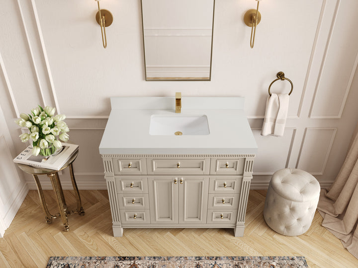 Paris 42 in. W x 22 in. D Single Sink Bathroom Vanity - photo 43