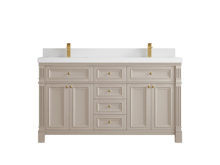 Paris 60 in. W x 22 in. D Double Sink Bathroom Vanity - photo 44