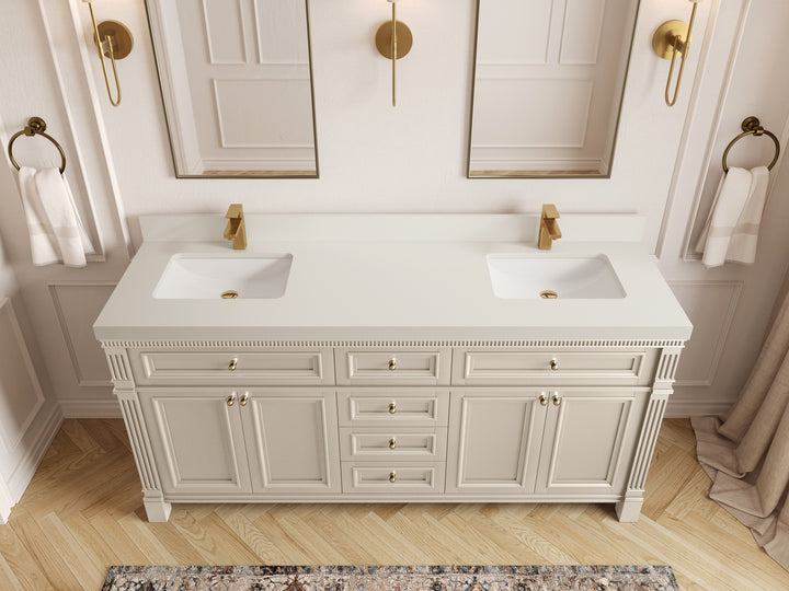 Paris 72 in. W x 22 in. D Double Sink Bathroom Vanity - photo 43