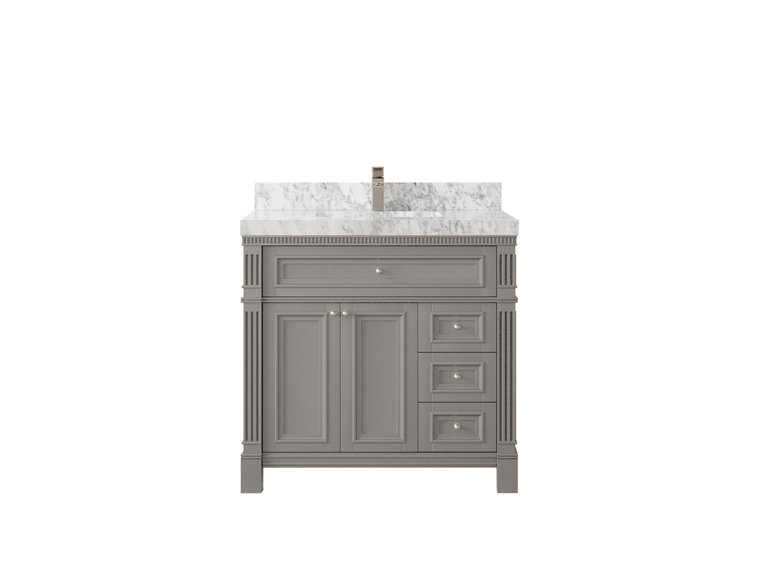 Paris 36 in. W x 22 in. D Center Sink Bathroom Vanity