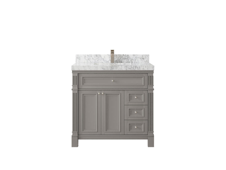 Paris 36 in. W x 22 in. D Center Sink Bathroom Vanity - photo 7