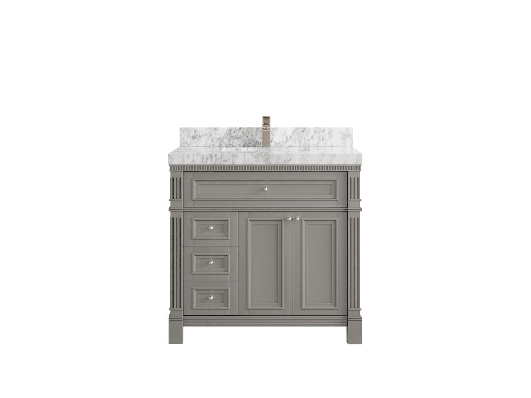 Paris 36 in. W x 22 in. D Center Sink Bathroom Vanity