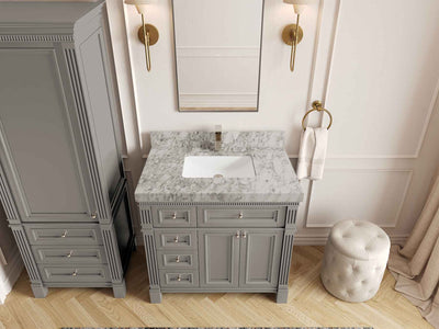 Paris 36 in. W x 22 in. D Center Sink Bathroom Vanity