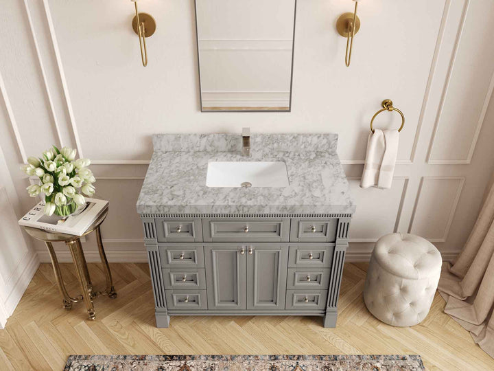 Paris 42 in. W x 22 in. D Single Sink Bathroom Vanity - photo 12
