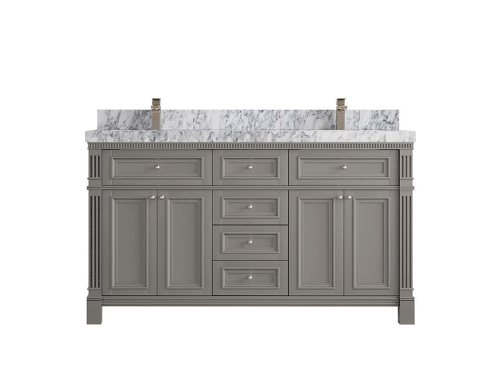 Paris 60 in. W x 22 in. D Double Sink Bathroom Vanity - photo 8