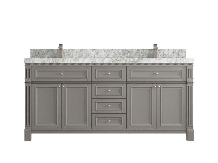 Paris 72 in. W x 22 in. D Double Sink Bathroom Vanity - photo 13