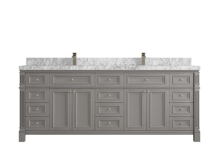 Paris 84 in. W x 22 in. D Double Sink Bathroom Vanity - photo 8