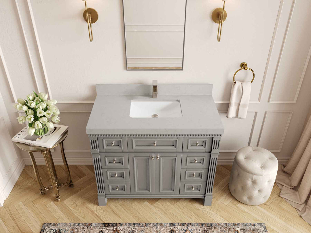 Paris 42 in. W x 22 in. D Single Sink Bathroom Vanity