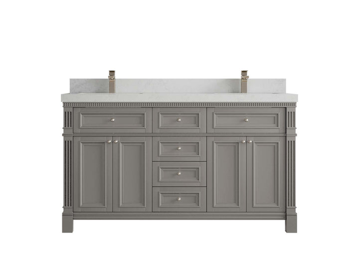 Paris 60 in. W x 22 in. D Double Sink Bathroom Vanity - photo 10