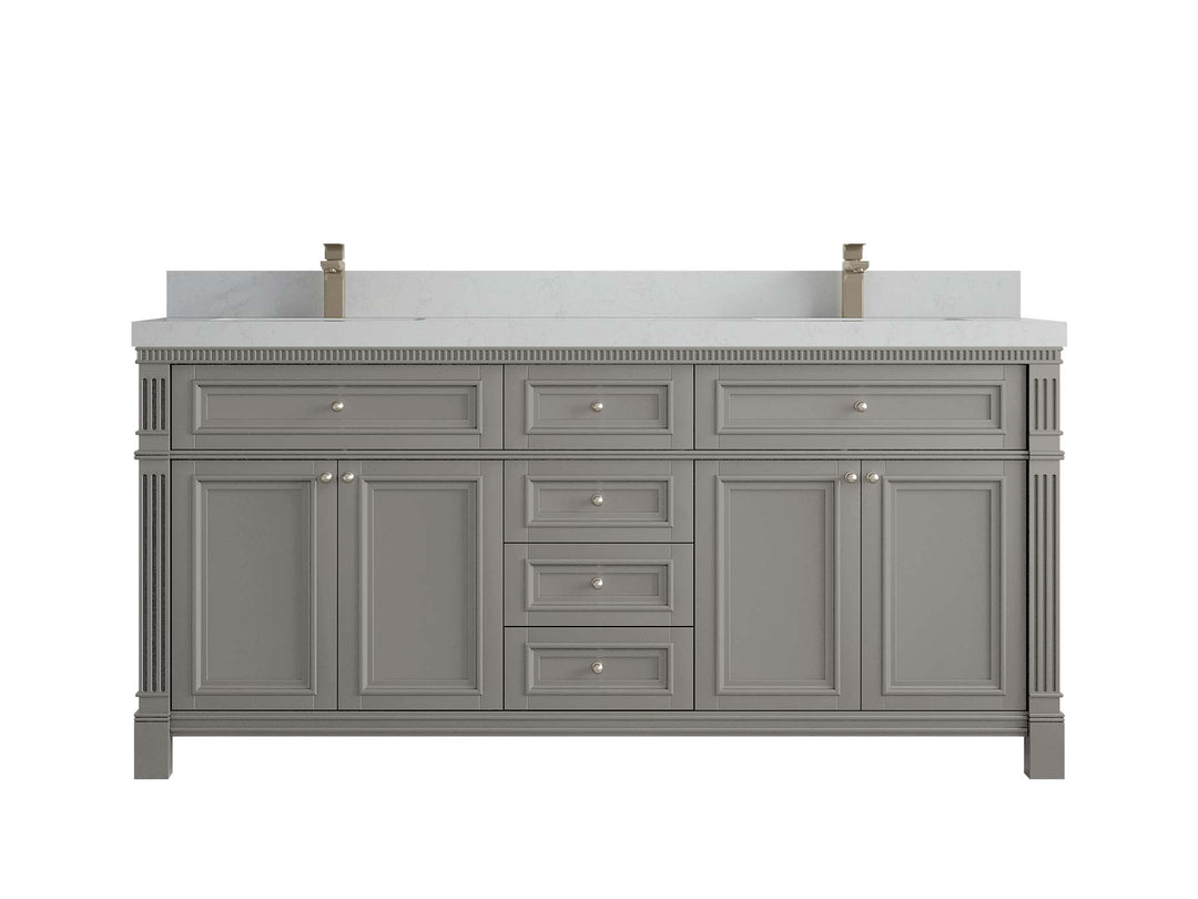 Paris 72 in. W x 22 in. D Double Sink Bathroom Vanity