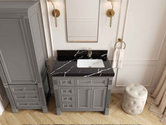 Paris 36 in. W x 22 in. D Right Offset Sink Bathroom Vanity - photo 7