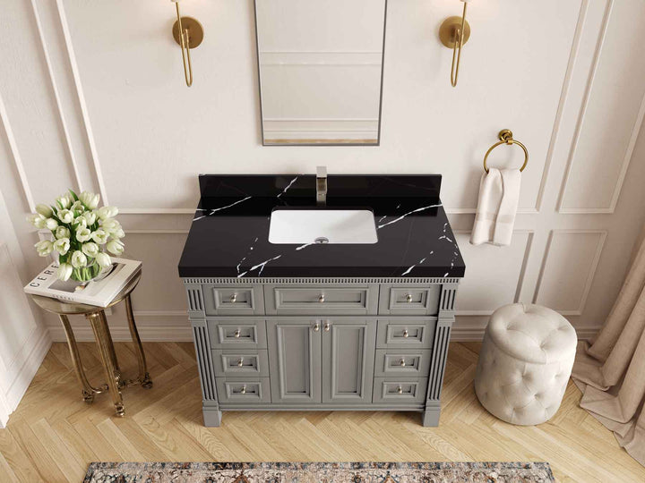 Paris 42 in. W x 22 in. D Single Sink Bathroom Vanity - photo 16