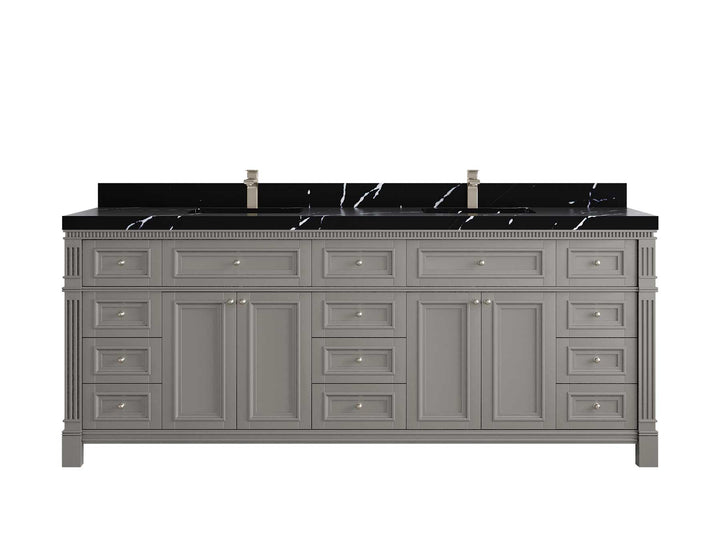 Paris 84 in. W x 22 in. D Double Sink Bathroom Vanity - photo 12