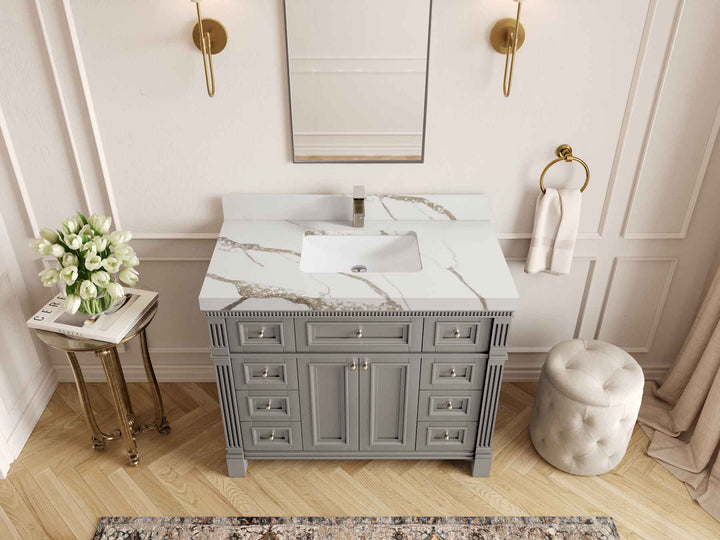 Paris 42 in. W x 22 in. D Single Sink Bathroom Vanity - photo 18