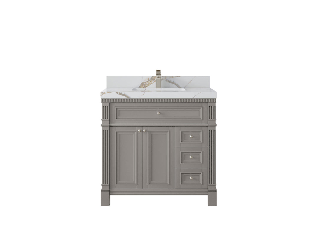 Paris 36 in. W x 22 in. D Center Sink Bathroom Vanity