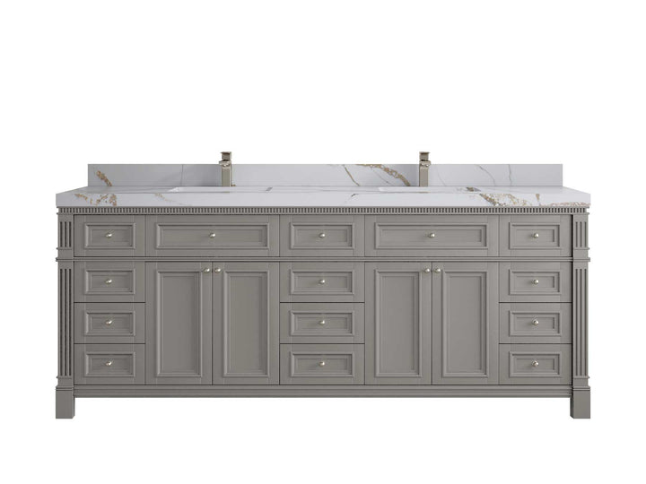 Paris 84 in. W x 22 in. D Double Sink Bathroom Vanity - photo 14
