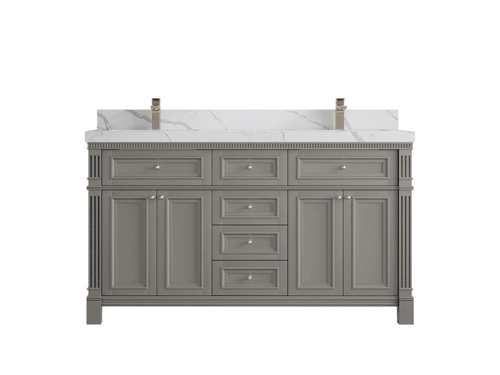 Paris 60 in. W x 22 in. D Double Sink Bathroom Vanity - photo 16
