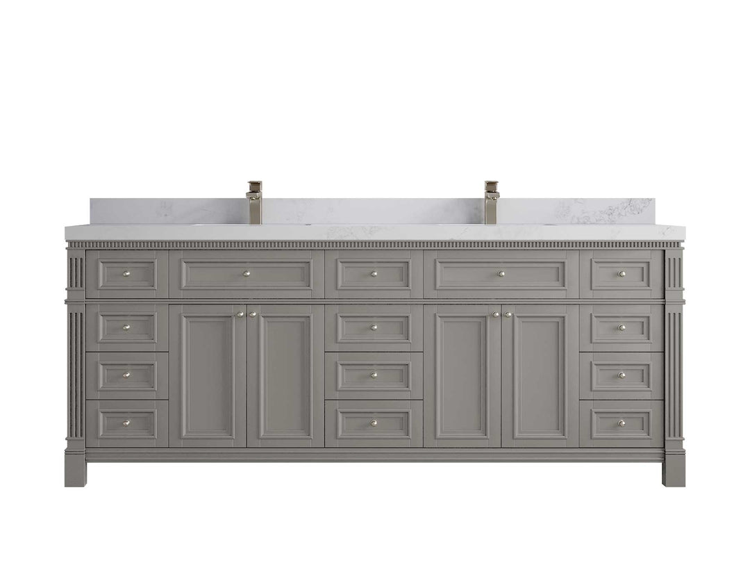 Paris 84 in. W x 22 in. D Double Sink Bathroom Vanity