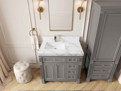 Paris 36 in. W x 22 in. D Left Offset Sink Bathroom Vanity