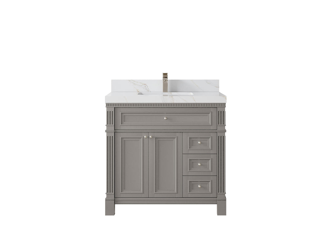 Paris 36 in. W x 22 in. D Center Sink Bathroom Vanity