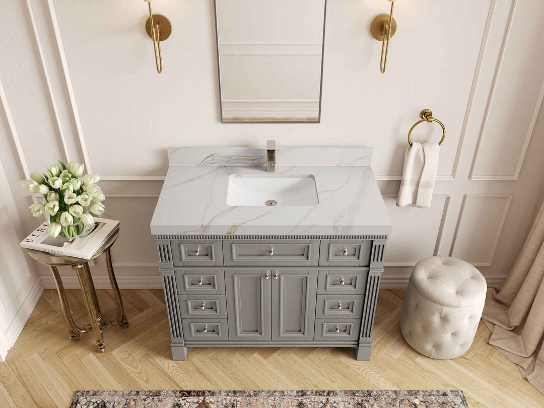Paris 42 in. W x 22 in. D Single Sink Bathroom Vanity