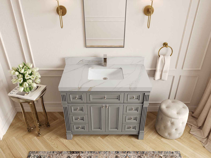 Paris 42 in. W x 22 in. D Single Sink Bathroom Vanity - photo 26