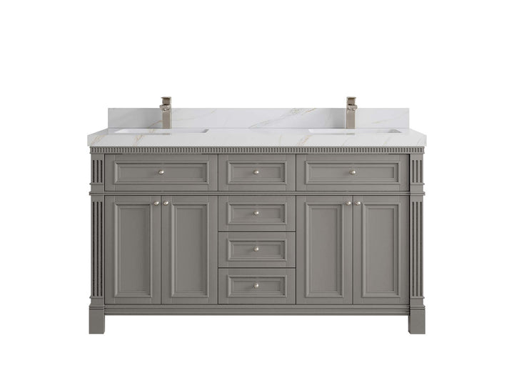 Paris 60 in. W x 22 in. D Double Sink Bathroom Vanity - photo 22