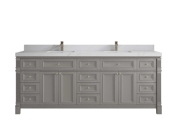 Paris 84 in. W x 22 in. D Double Sink Bathroom Vanity - photo 22